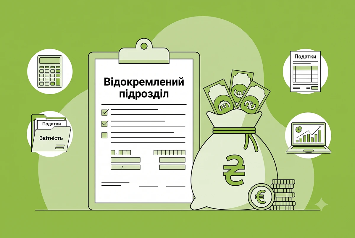 Визначення «відокремленого підрозділу» при оприбуткуванні готівки