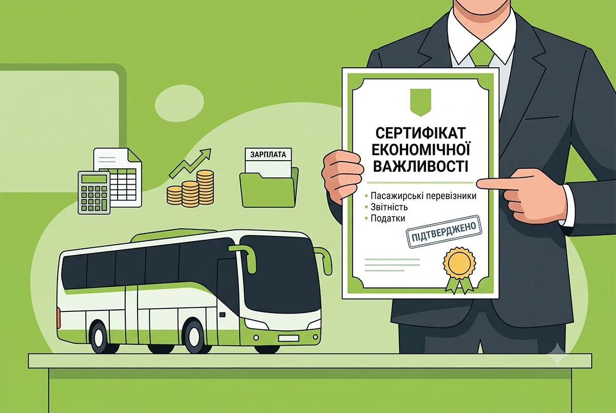Підтвердження статусу «важливих для національної економіки» пасажирськими перевізниками