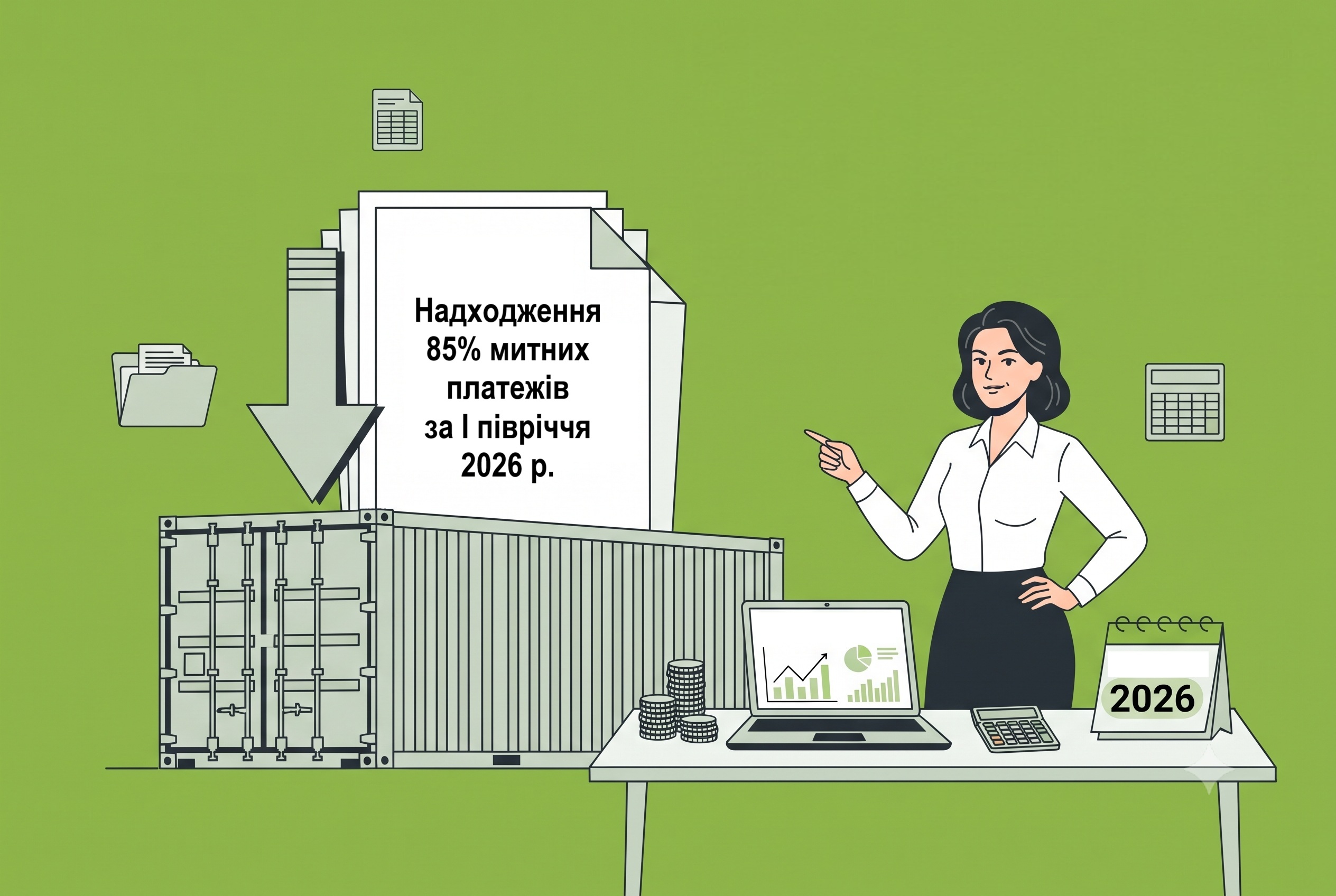 Надходження 85% митних платежів за І півріччя 2026 року забезпечили 8% великих імпортерів: аналіз від Южаніної
