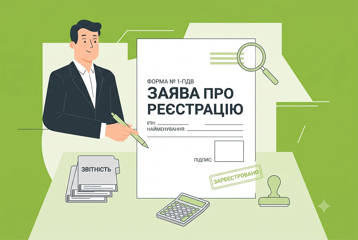Заповнення реєстраційної заяви за формою №1-ПДВ у 2026 році