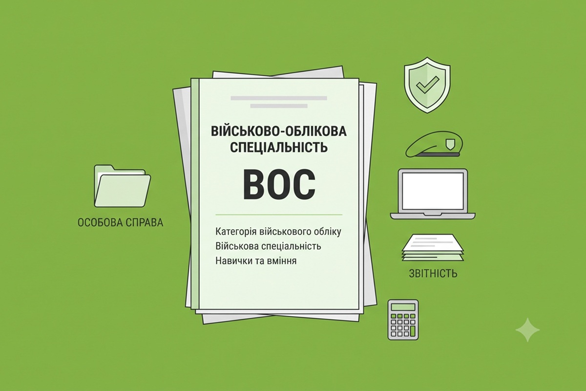 Що таке ВОС – військово-облікова спеціальність