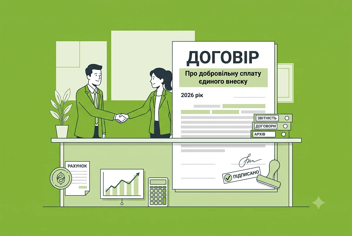Укладання договору про добровільну сплату єдиного внеску у 2026 році