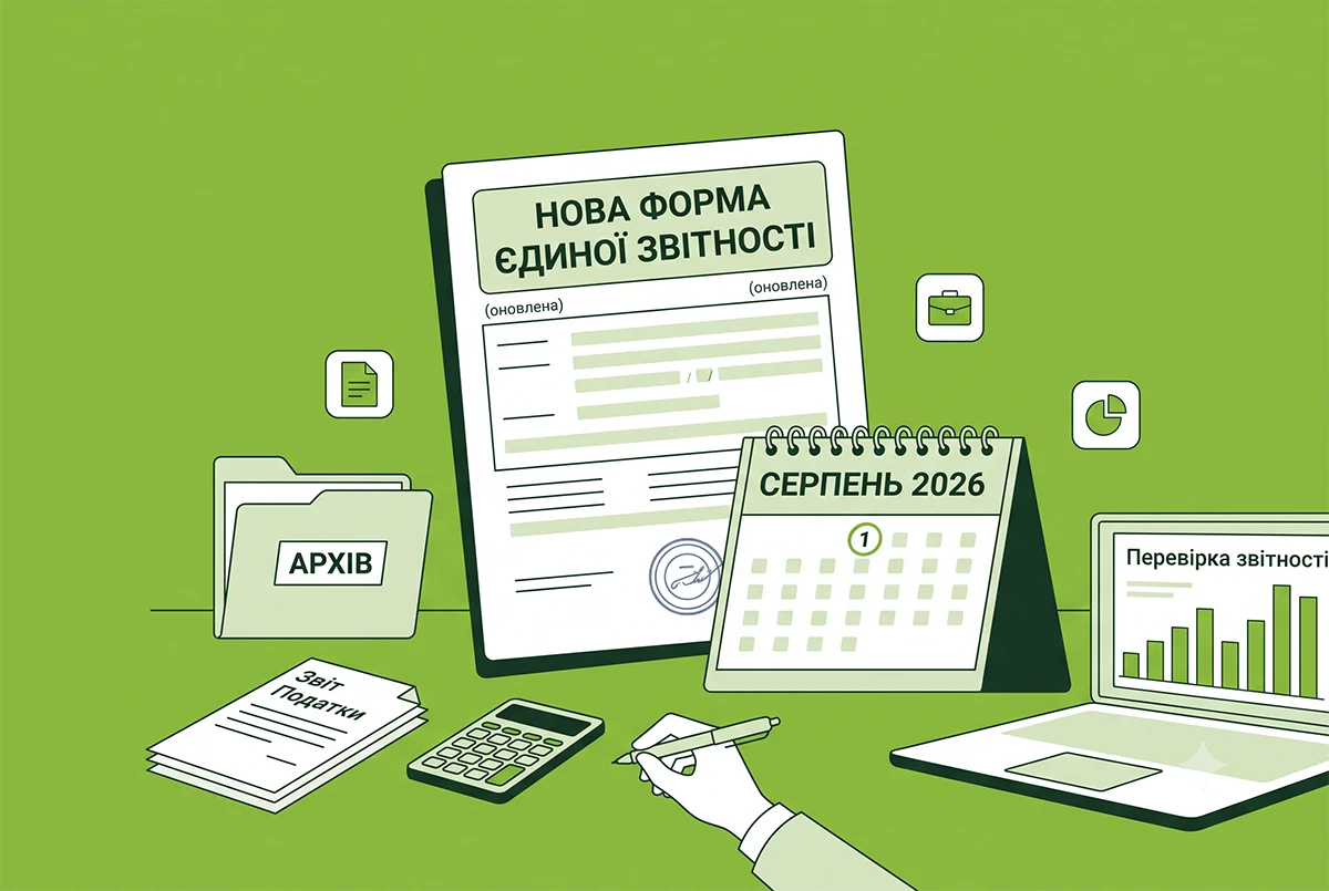 З 1 серпня 2026 року подаємо нову форму єдиної звітності: довідник від редакції
