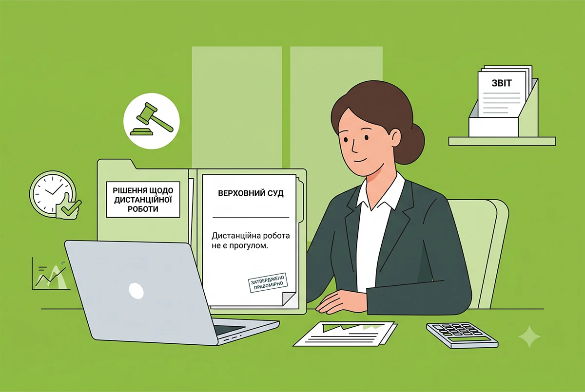 Дистанційна робота не дорівнює прогулу: Верховний Суд