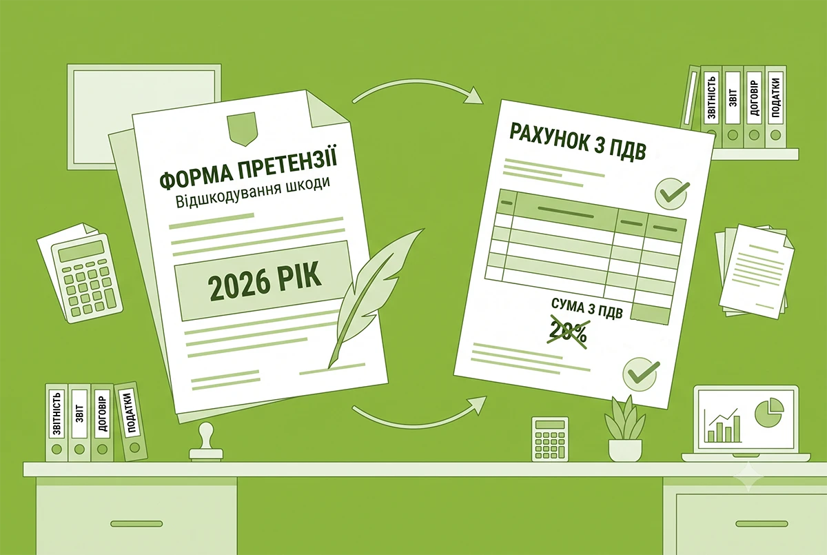 Сплата ПДВ і податку на прибуток з відшкодування шкоди: оформлення претензії та відображення в обліку – 2026
