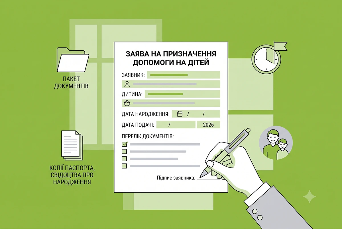 Документи, необхідні для призначення допомоги на дітей