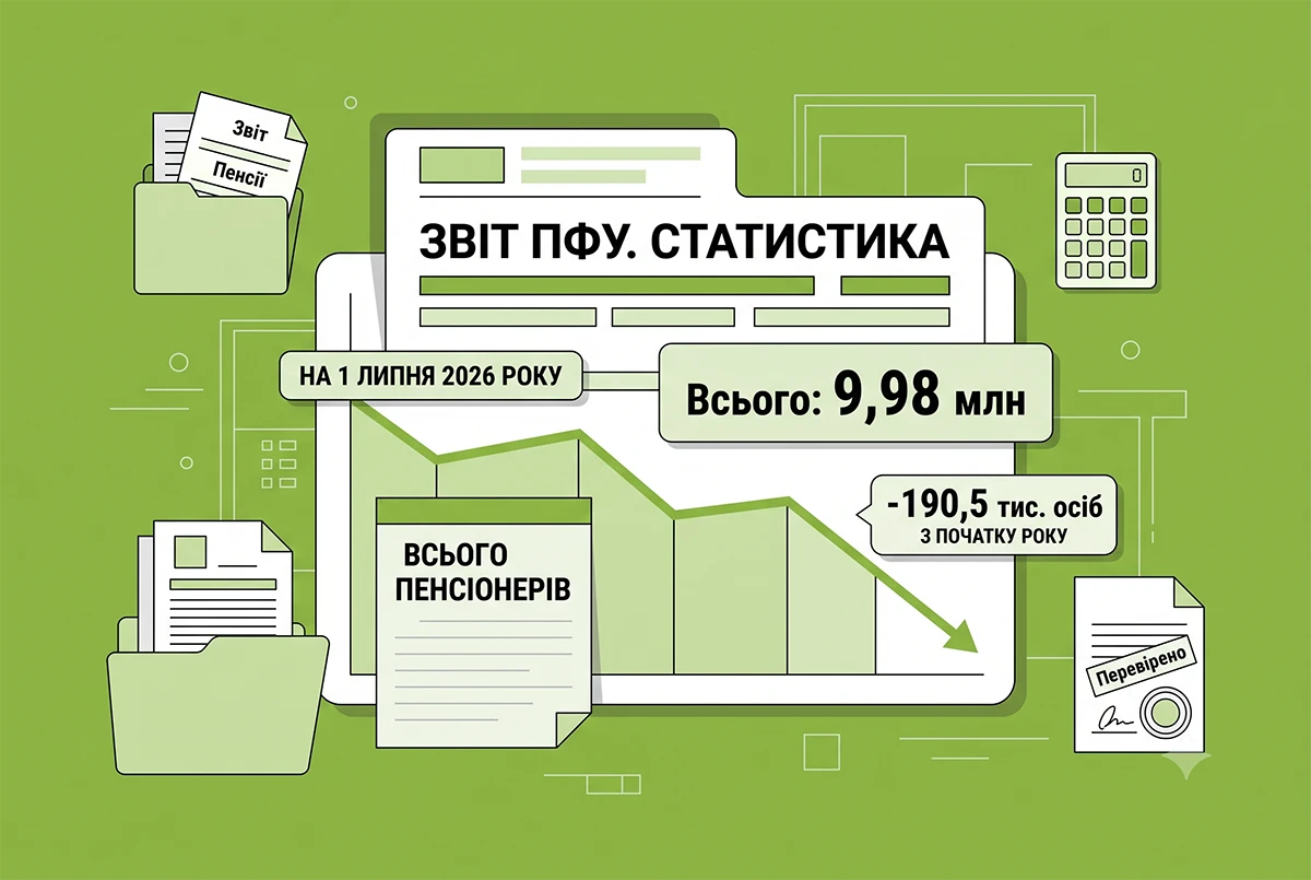 Від початку року кількість пенсіонерів скоротилася більше, ніж за весь 2025-й: Опендатабот