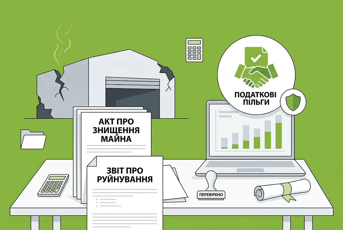 Майно знищене внаслідок атаки: як зафіксувати збитки, списати майно і скористатись пільгами, – консультує ДПС