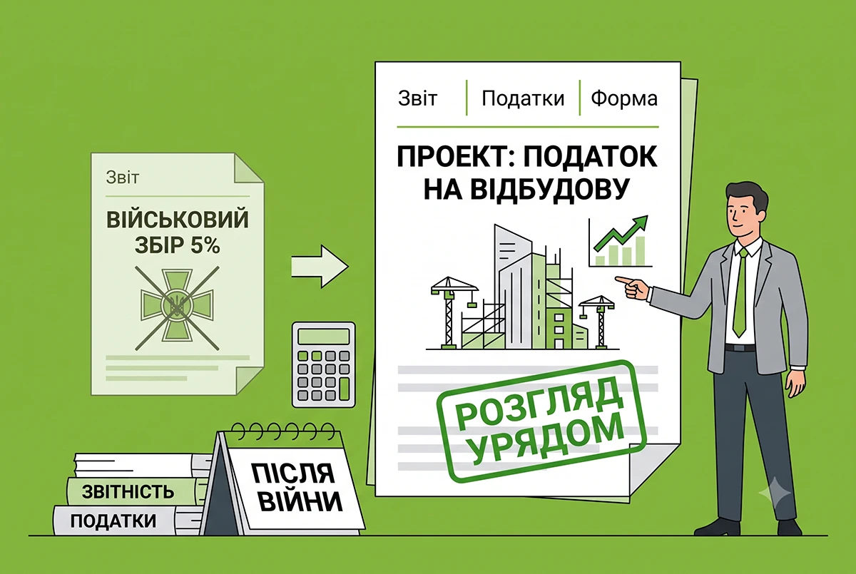 Податок на відбудову замість 5% військового збору: Уряд розглядає варіант заміни після війни
