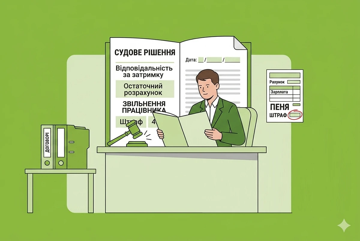 Відповідальність за затримку розрахунку при звільненні: практика Верховного Суду від 2010-х до 2026 р.