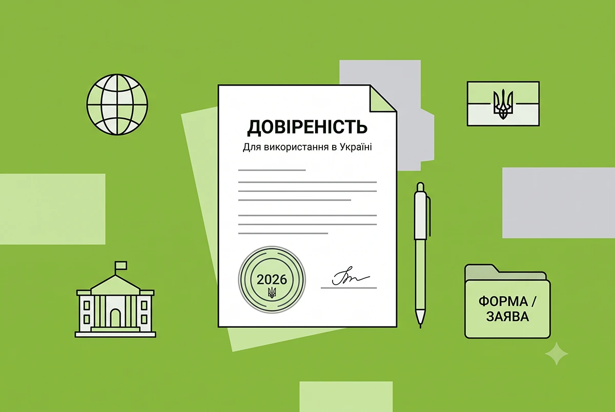 Оформлення та легалізація довіреності для України за кордоном у 2026 році