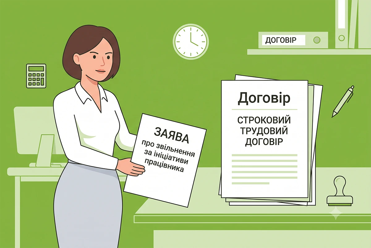Розірвання строкового трудового договору з ініціативи працівника: дії роботодавця