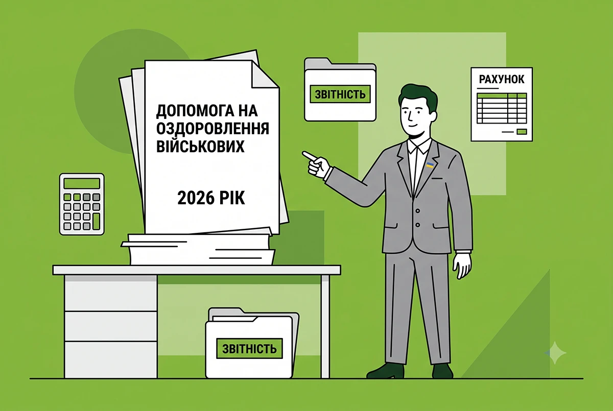 Допомога на оздоровлення для військових у 2026 році