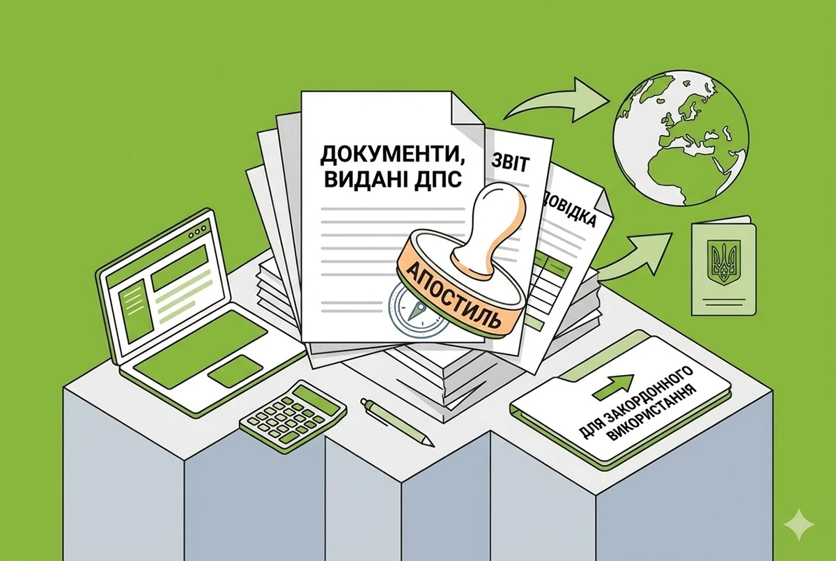 Апостиль на податкових документах для використання за кордоном: розʼяснення від ДПС