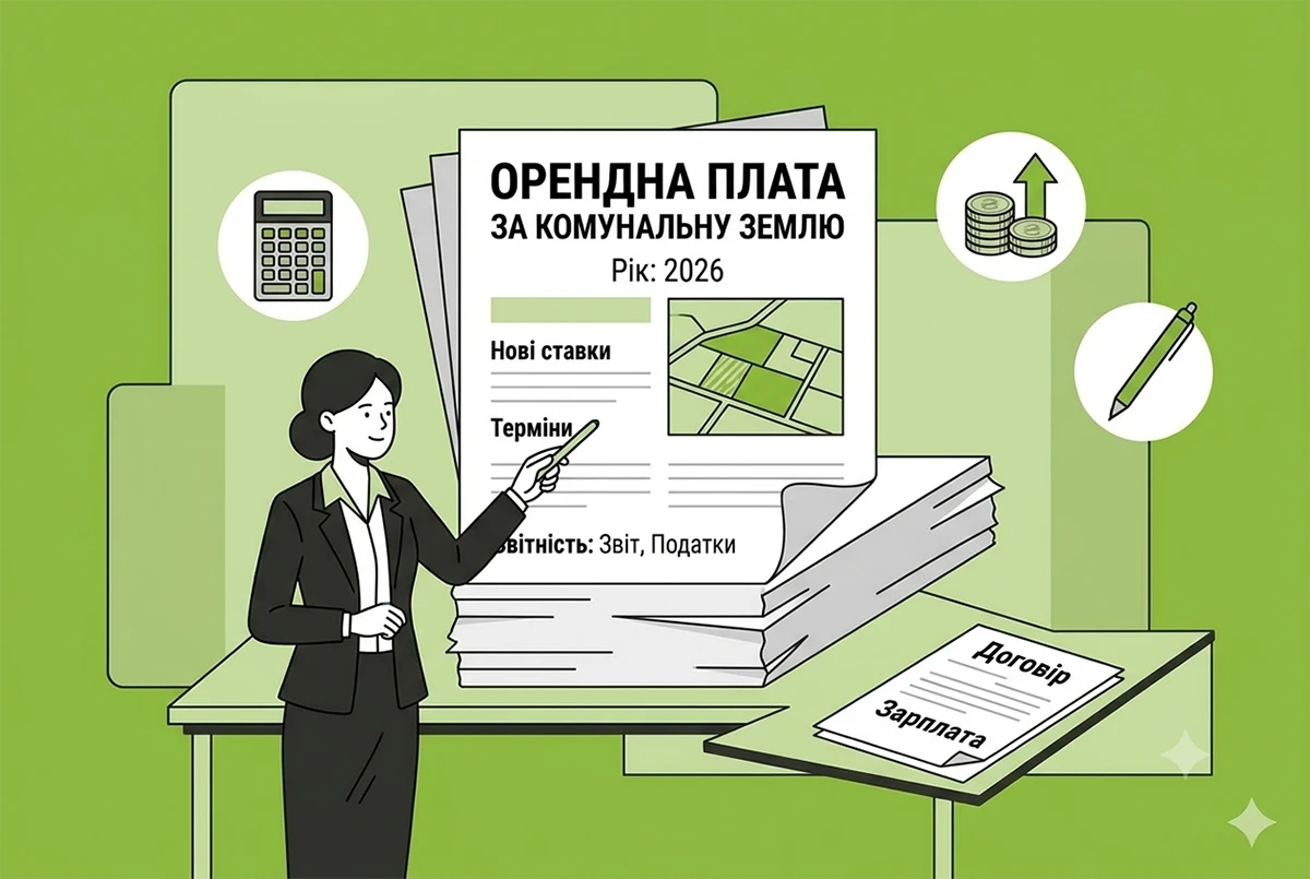 Орендна плата за комунальну землю – 2026 : ДПС розповіла про зниження ставок, прострочені договори та нову НГО