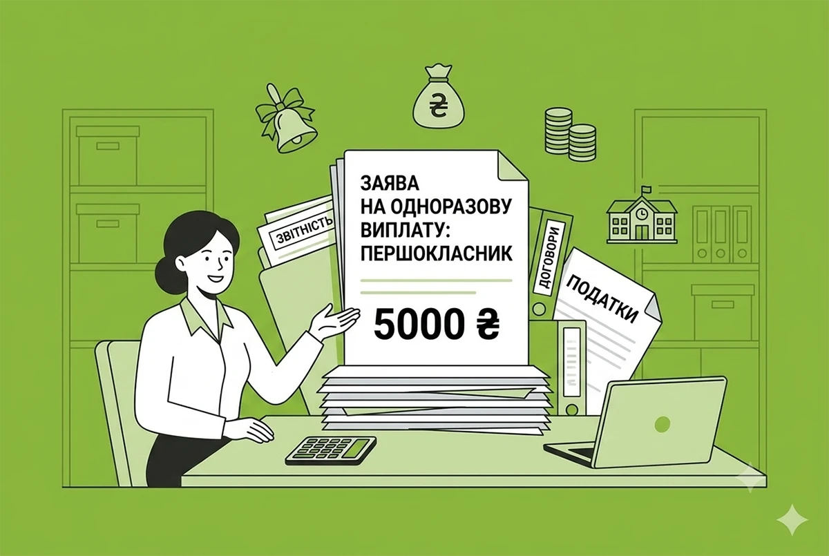 Батьки першокласника можуть отримати одноразову виплату 5000 гривень