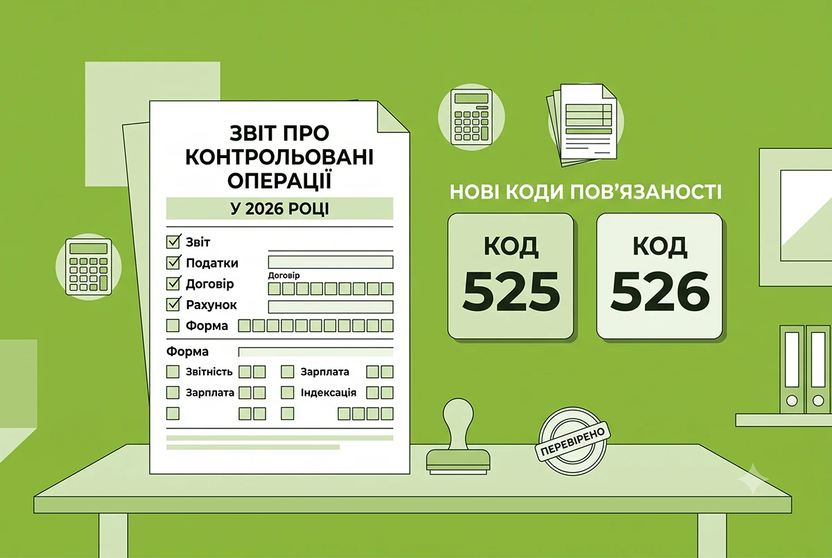 Зміни у звіті про контрольовані операції-2026: нові коди пов’язаності 525 і 526