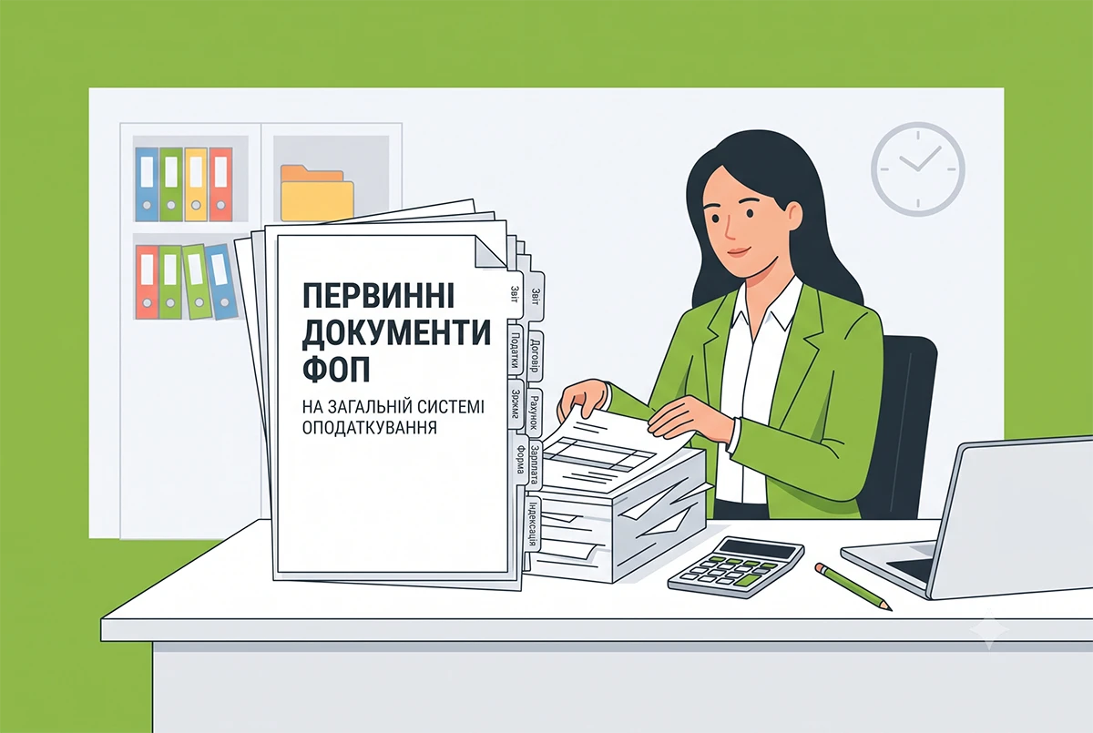 Первинні документи ФОП на загальній системі: вимоги та правила від ДПС