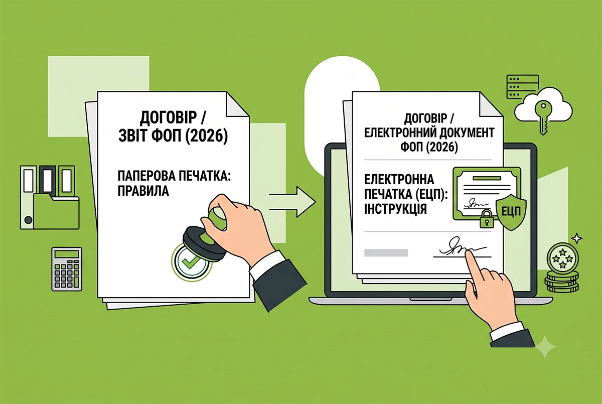 Чи потрібна ФОП печатка у 2026 році: правила застосування, роз'яснення ДПС та відповіді на головні запитання