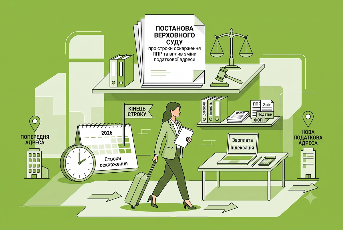 Якщо ФОП змінив адресу і не отримав ППР, це не подовжує строки звернення до суду зі скаргою: постанова ВС