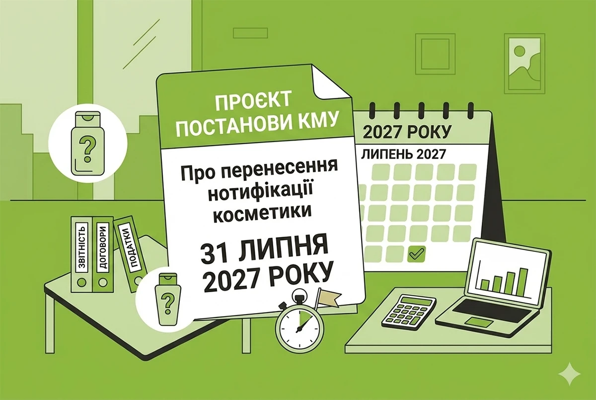 Нотифікацію косметики планують перенести на 31 липня 2027 року: проєкт постанови КМУ