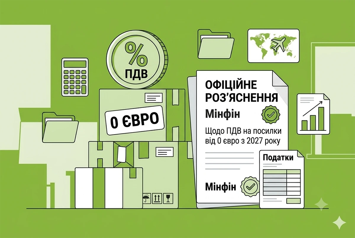 Оподаткування ПДВ міжнародних посилок з 0 євро з 2027 року: офіційне розʼяснення Мінфіну