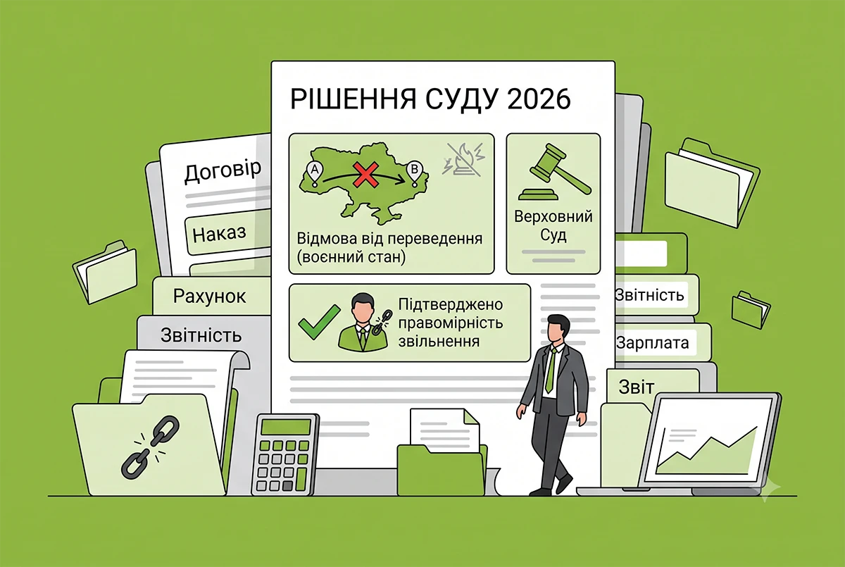 Відмова від переведення на роботу в іншу місцевість під час війни та звільнення: позиція Верховного суду