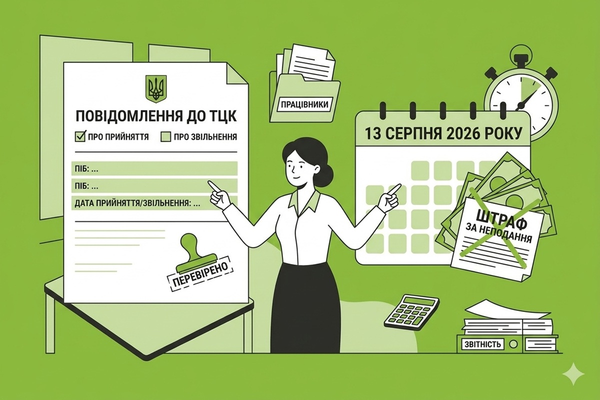 Неподання Повідомлення ТЦК про прийняття або звільнення працівника після 13 серпня 2026 р.: чи буде штраф?