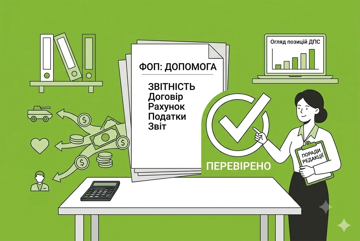 ФОП на спрощеній системі надає благодійну допомогу ЗСУ, благодійним фондам й іншим ФОП: які податкові наслідки