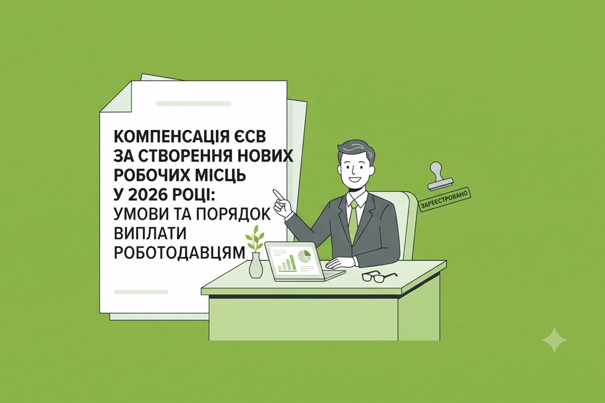Компенсація ЄСВ за створення нових робочих місць у 2026 році: умови та порядок виплати роботодавцям