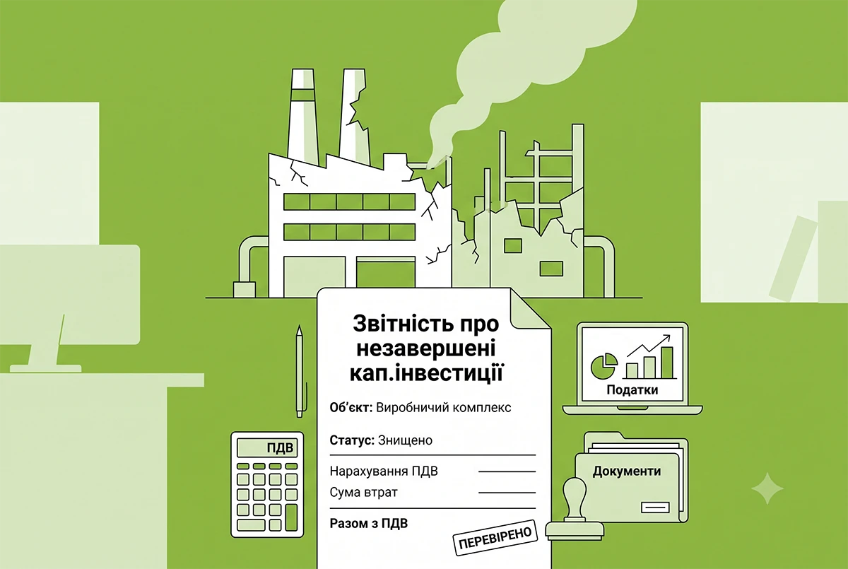 Ворожий обстріл знищив незавершені капітальні інвестиції: ДПС пояснила, чи треба нараховувати ПДВ