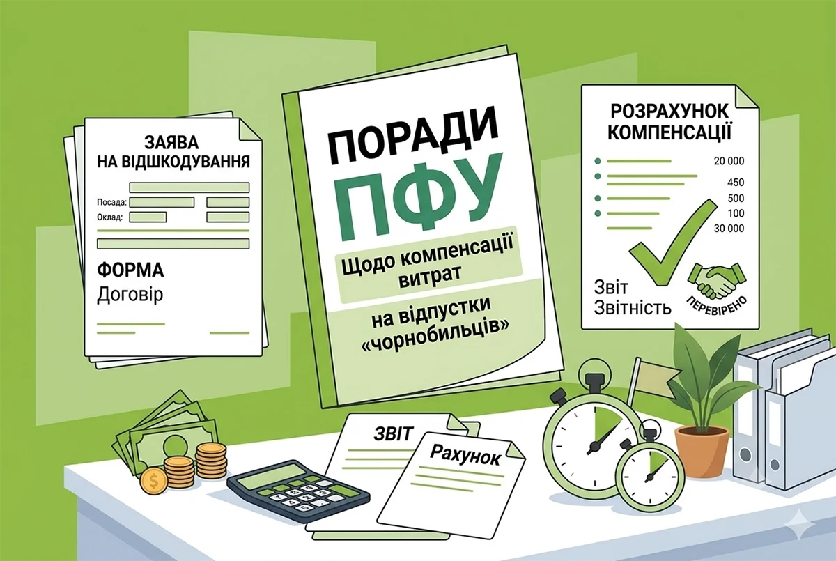 Як отримати компенсацію витрат на відпустки «чорнобильців» у 2026 році: поради від ПФУ для роботодавців