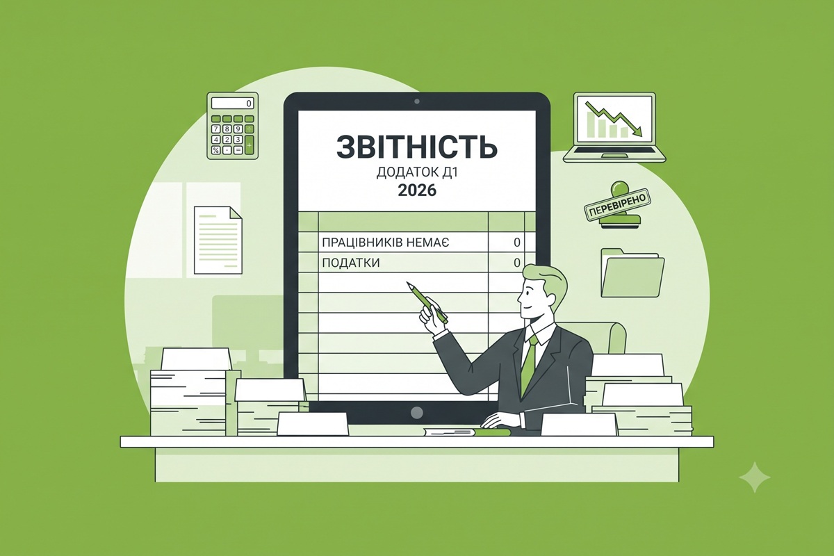 Працівників немає у 2026 році: чи подавати Додаток Д1 до нової єдиної звітності