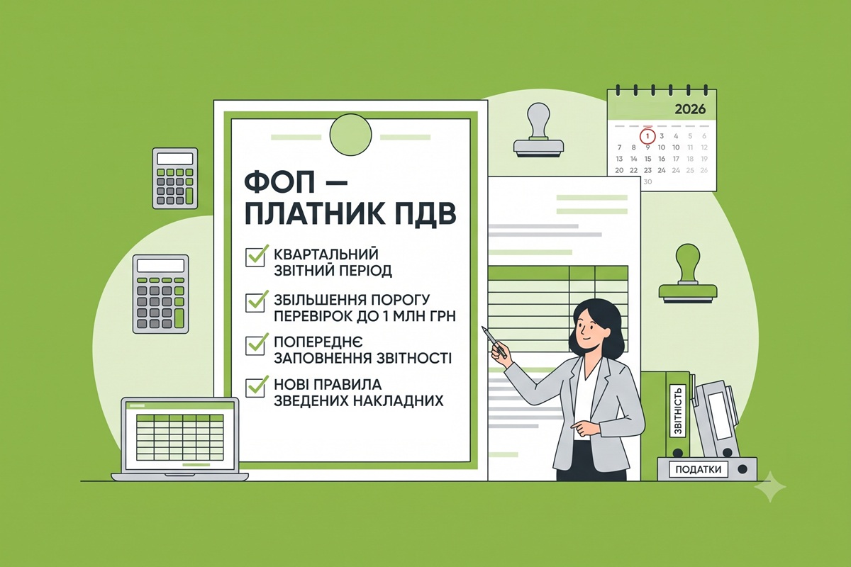 Квартальне звітування з ПДВ та складання тільки щомісячних зведених ПН для ФОПів: проєкт закону від Мінфіну