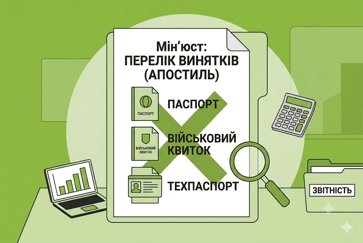 Документи, на яких не проставляється апостиль: перелік від Мін’юсту