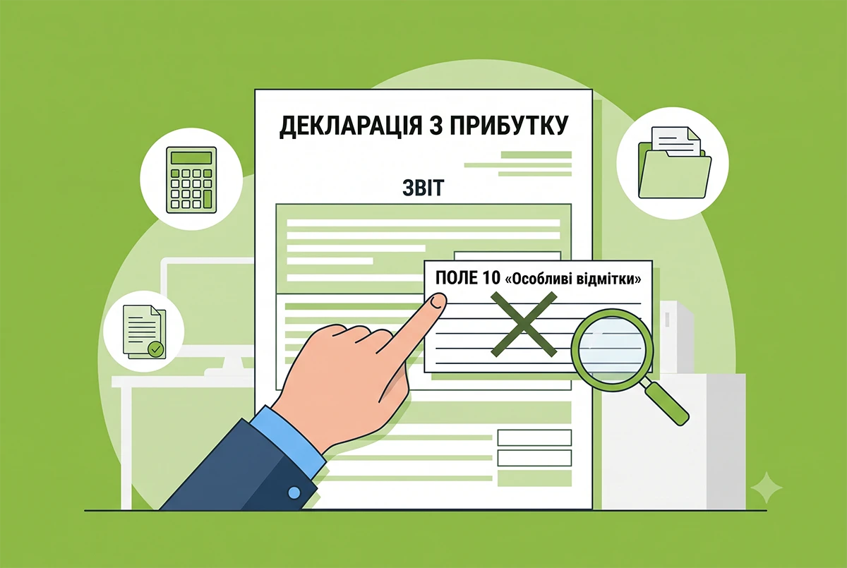 Помилки в полі 10 «Особливі відмітки» декларації з прибутку: наслідки для платника від ДПС