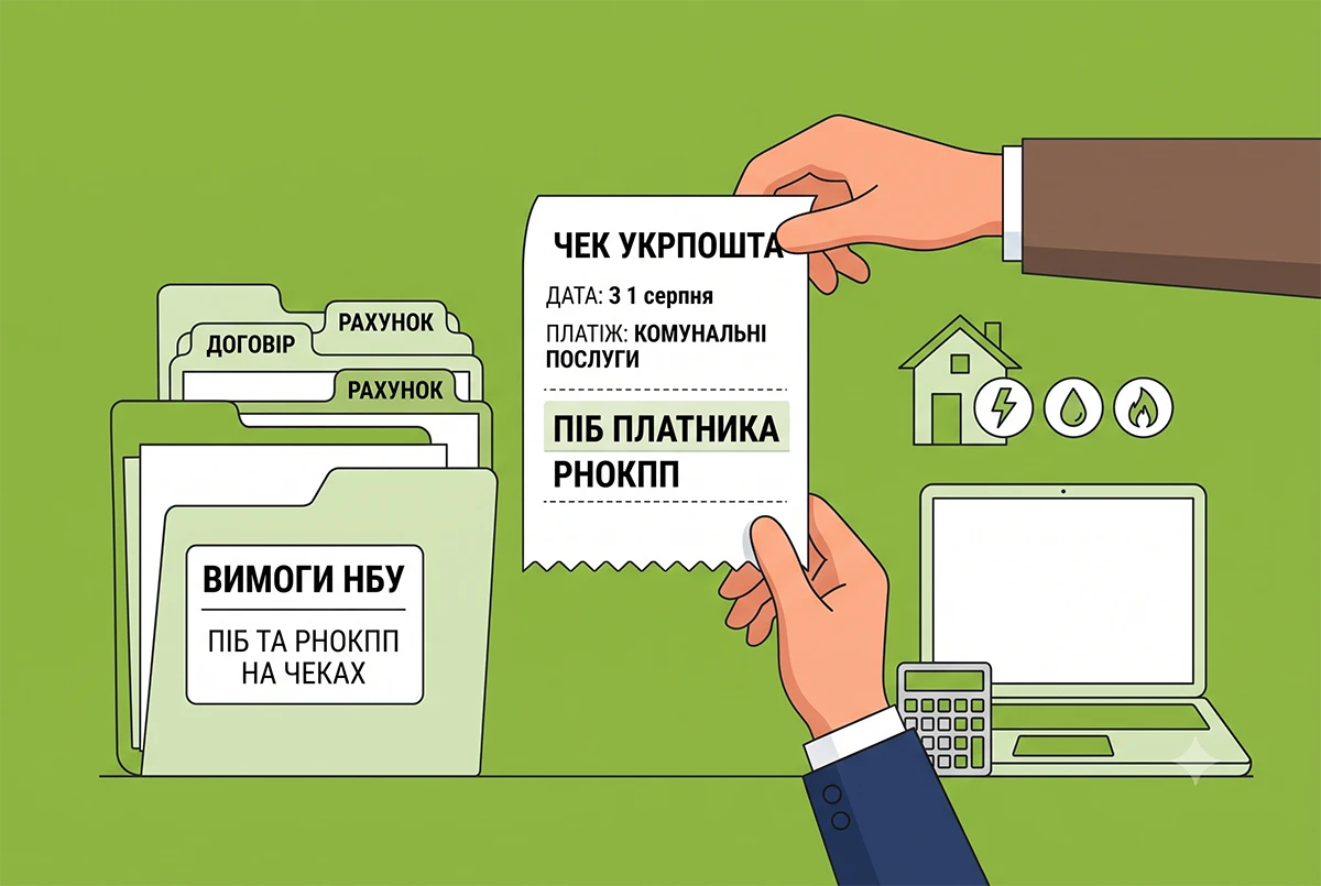 Персональні дані в чеках «Укрпошти» з 1 серпня 2026 року: нові вимоги НБУ та позиція компанії