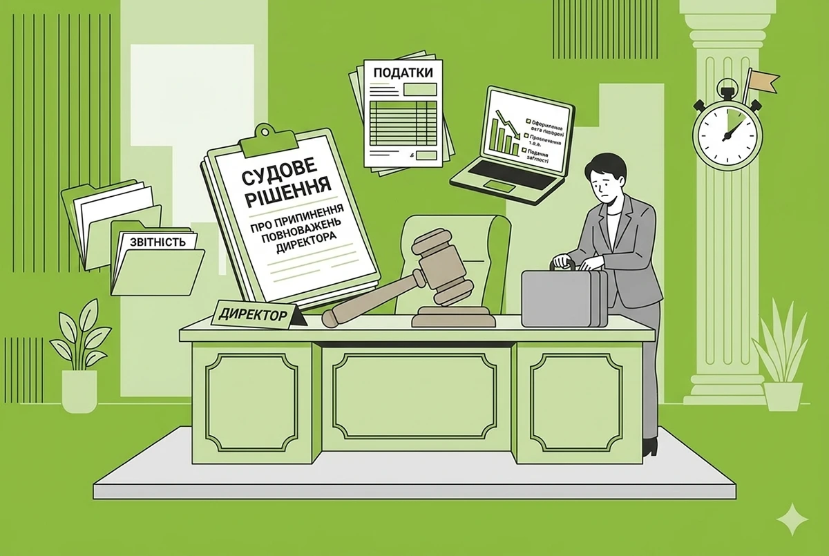 Припинення повноважень директора через суд: коли ТОВ заблоковано зсередини