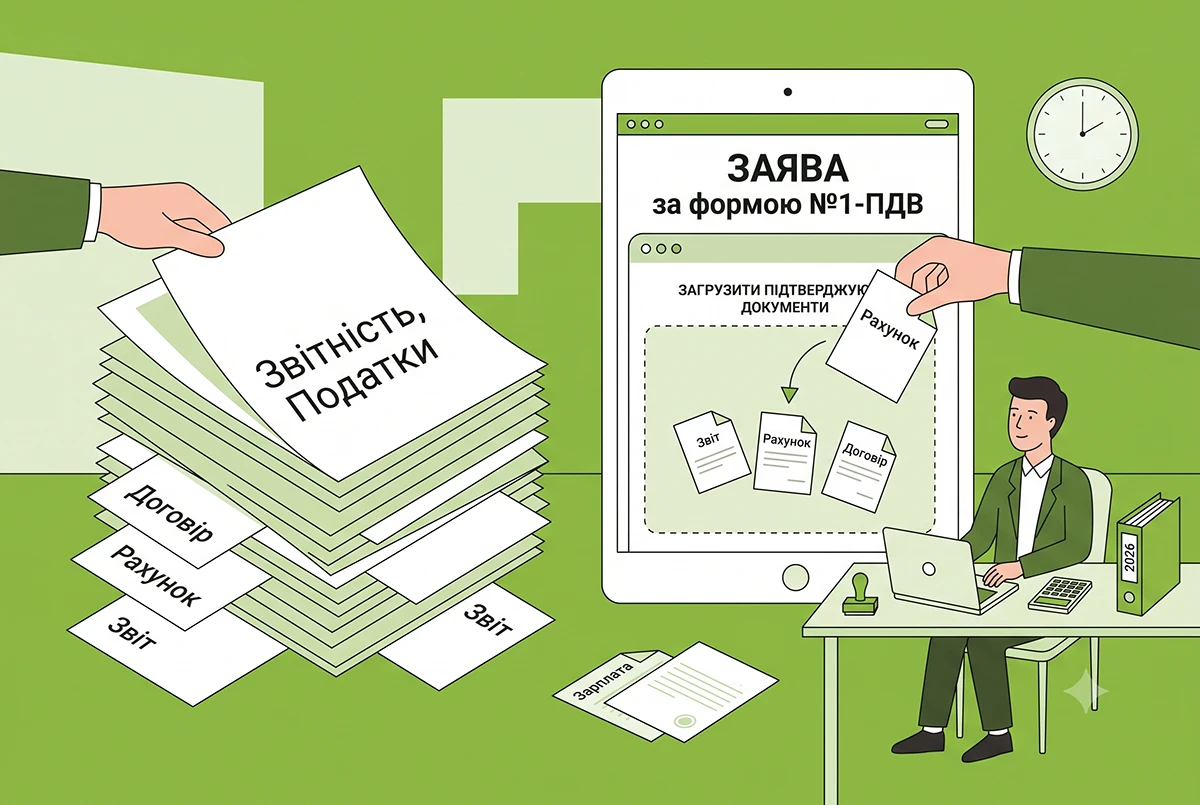 Подання підтверджуючих документів до заяви за формою №1-ПДВ в е-формі: алгоритм від ДПС