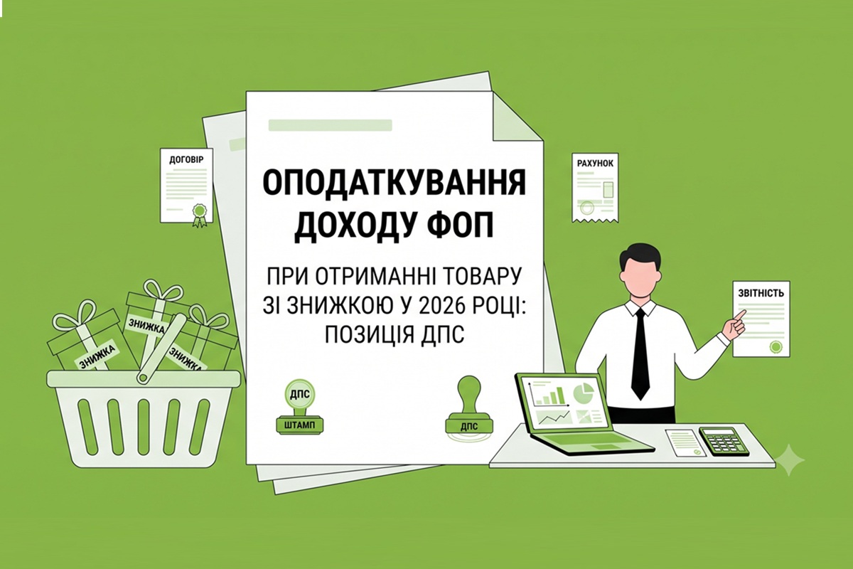 Оподаткування доходу ФОП при отриманні товару зі знижкою у 2026 році: позиція ДПС