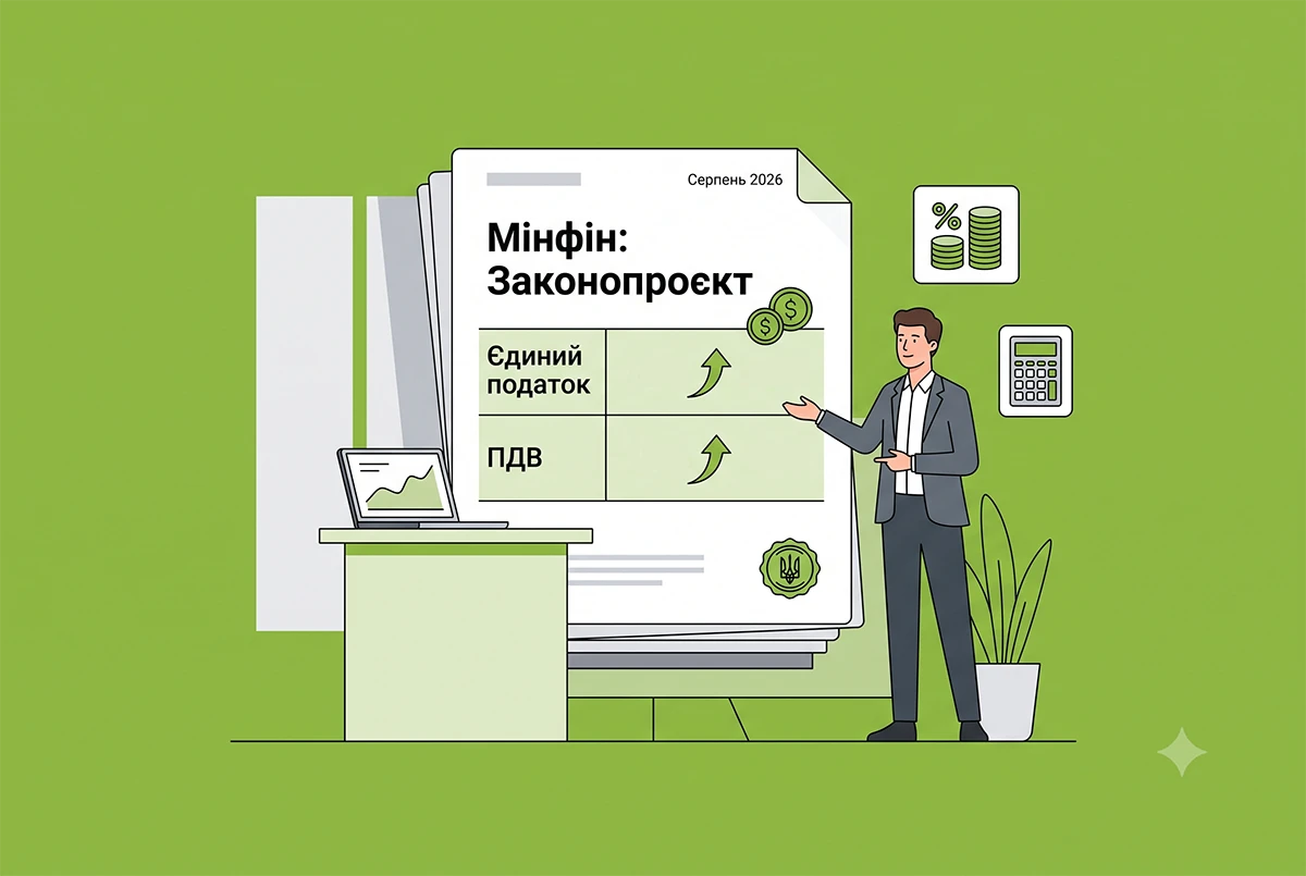 Нові ставки ЄП та ПДВ для ФОП: Мінфін готує законопроєкт