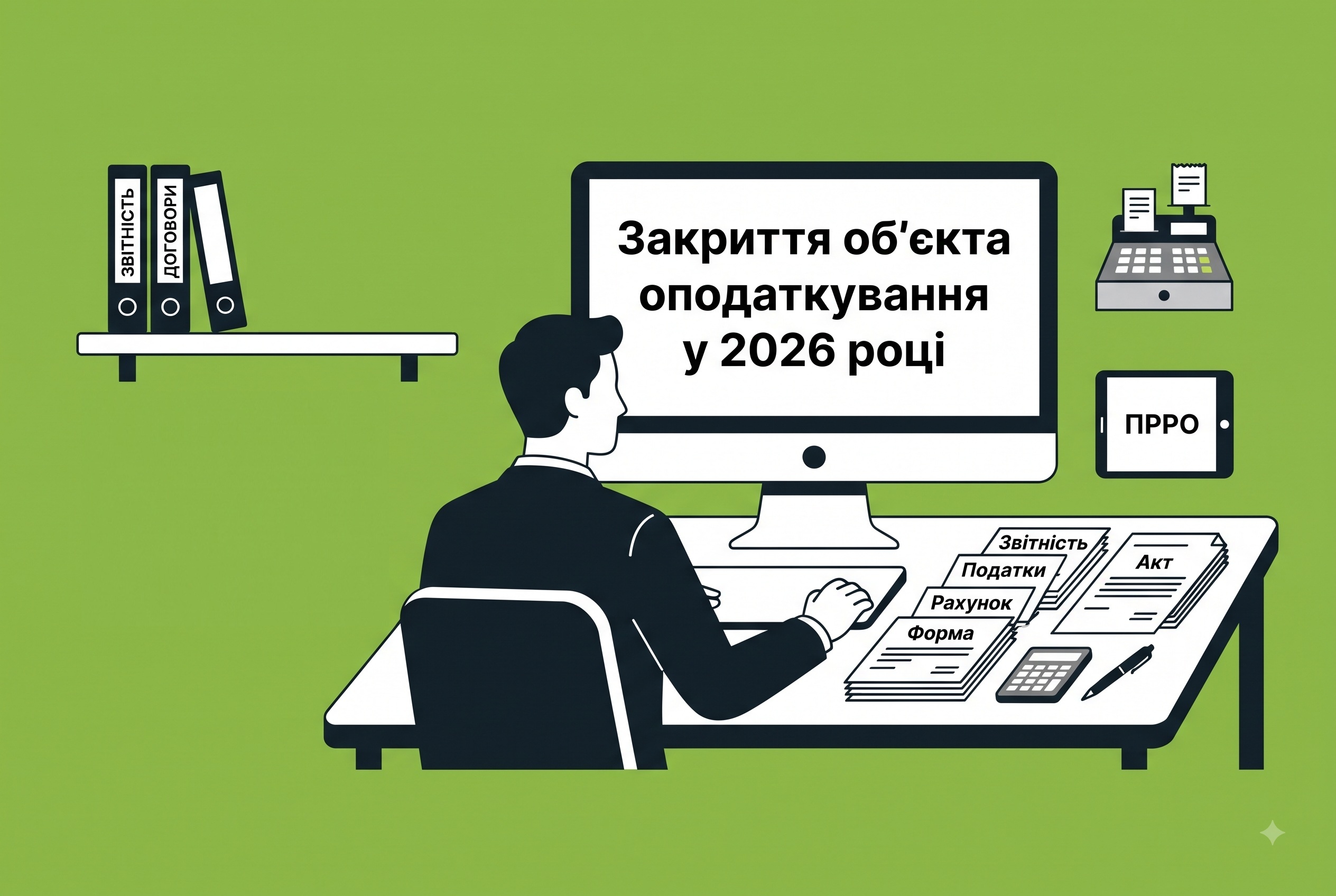 Закриття об'єкта оподаткування у 2026 році: порядок дій із РРО та ПРРО від ДПС