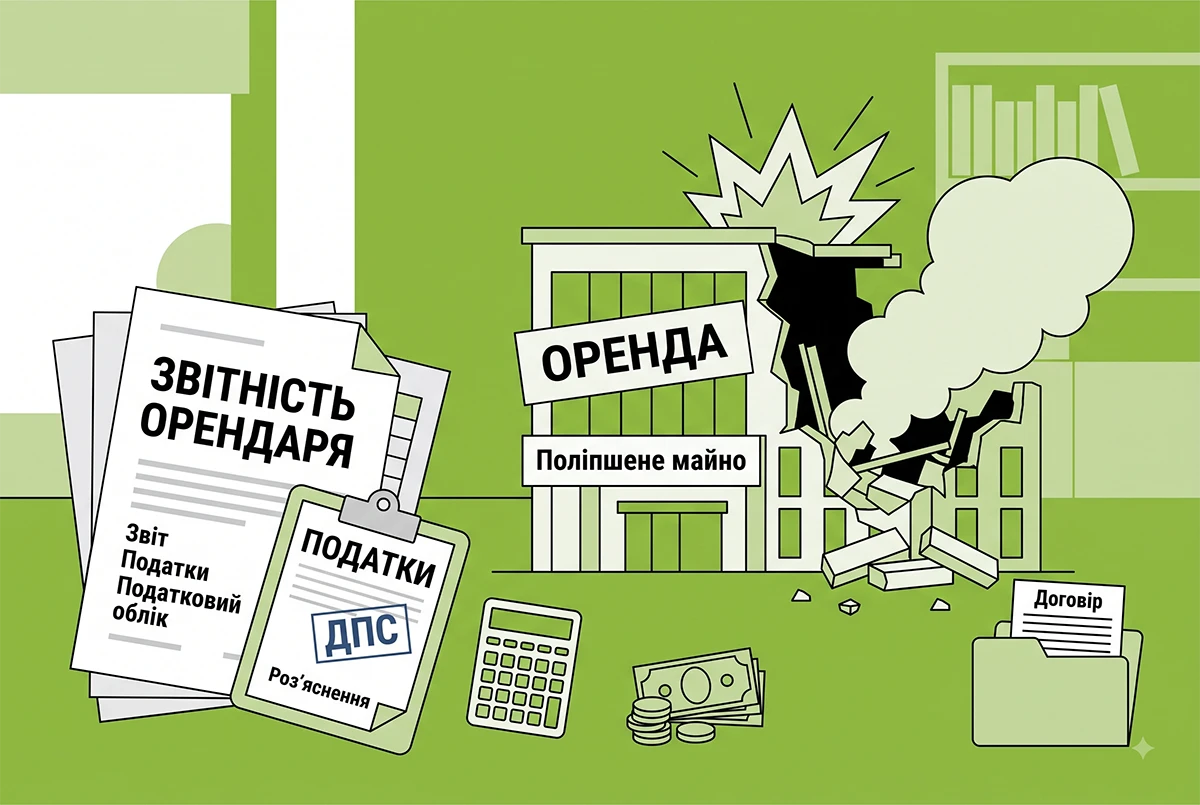 Поліпшене орендоване майно знищено обстрілом: ДПС розповіла про наслідки з податку на прибуток для орендаря