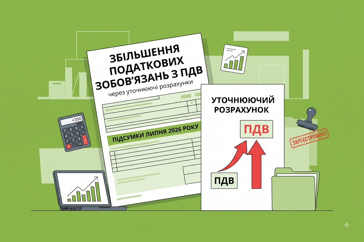 Збільшення податкових зобов'язань з ПДВ через уточнюючі розрахунки: підсумки липня 2026 року