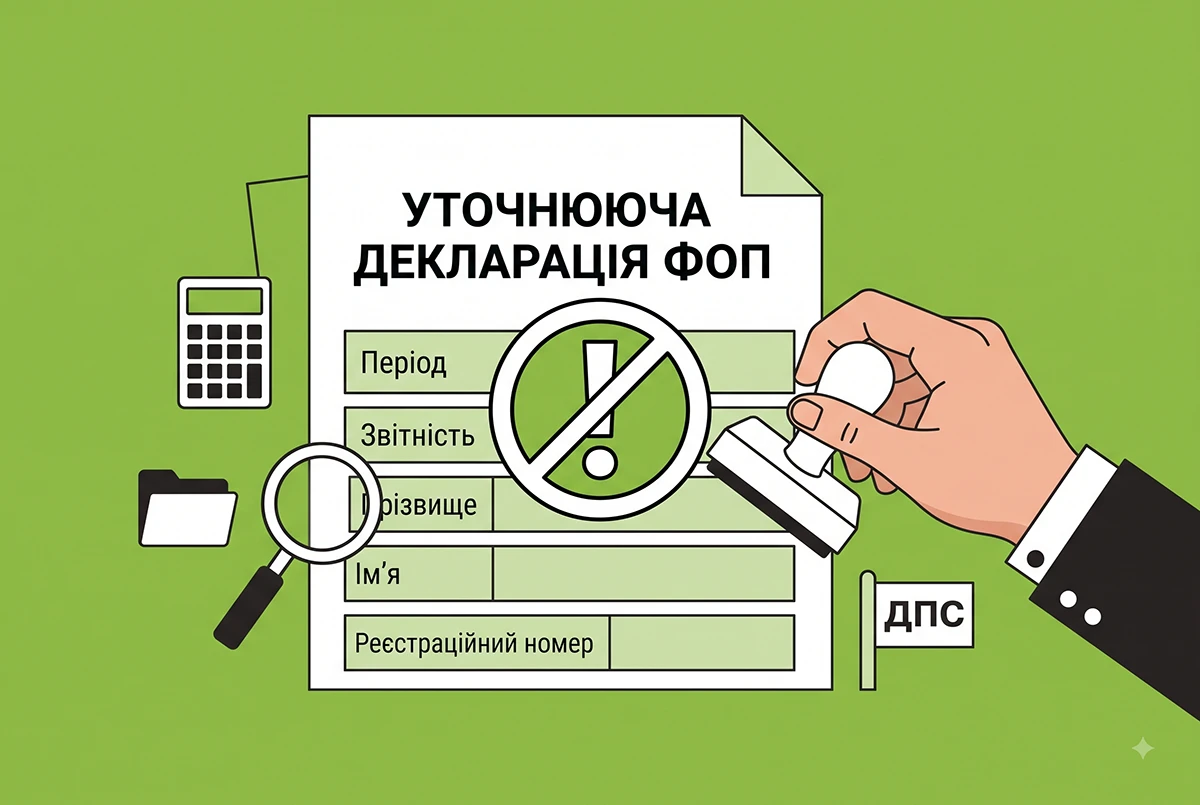 Уточнююча декларація ФОП з порожньою графою щодо періоду не приймається: деталі від ДПС