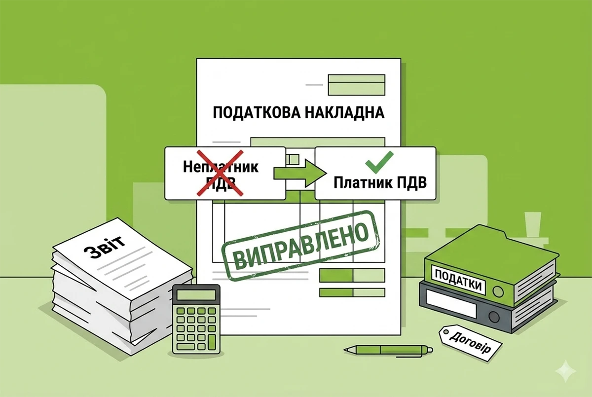 Помилка у ПДВ-статусі покупця в податковій накладній: чому вона зустрічається та алгоритм виправлення
