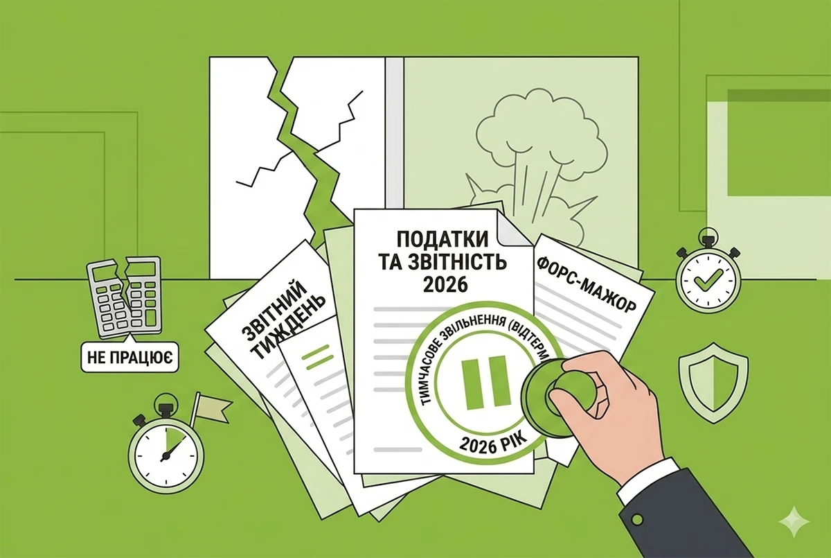 Тимчасове звільнення від податкових обовʼязків через обстріли рф-2026: умови та оформлення від ДПС