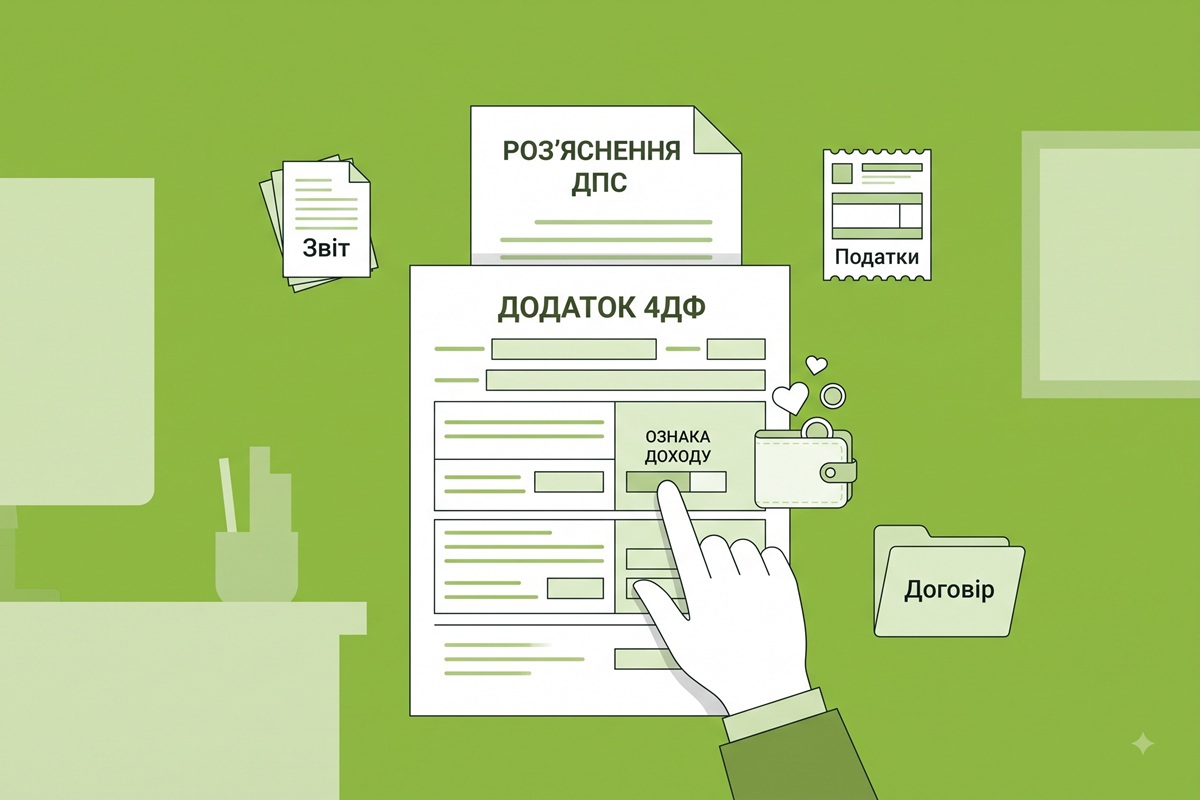 Ознака доходу для нецільової благодійної допомоги у додатку 4ДФ: роз'яснення ДПС