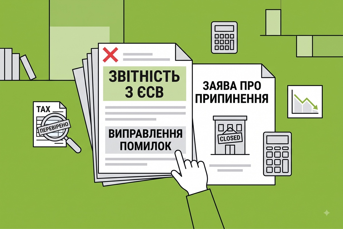 Виправлення помилок у звітності з ЄСВ після припинення підприємства: обмеження від ДПС