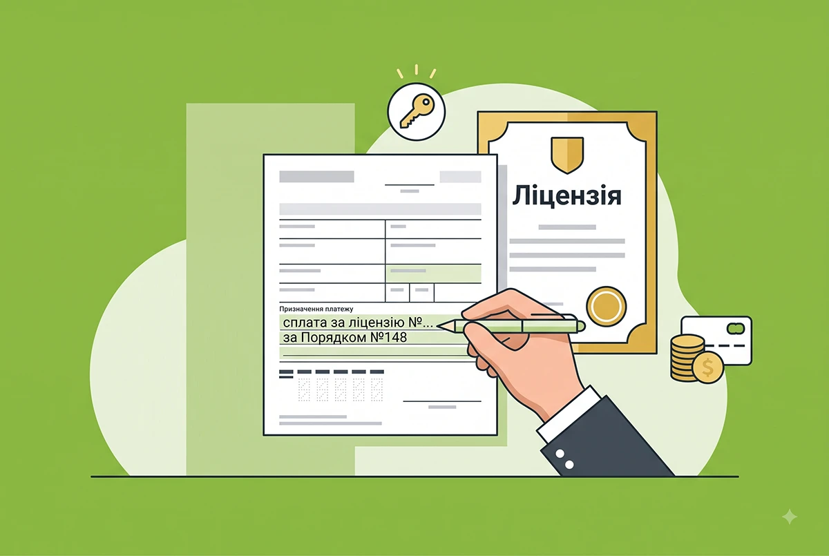 Код сплати за ліцензії в «Призначенні платежу»: правила заповнення від ДПС